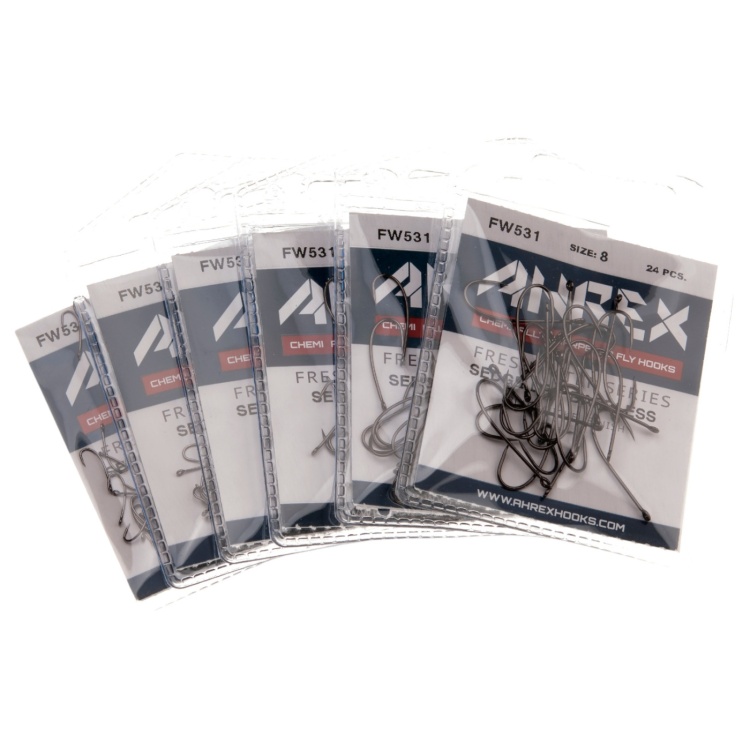 Ahrex Fw531 Sedge Dry Hook Barbless #18 Trout Fly Tying Hooks